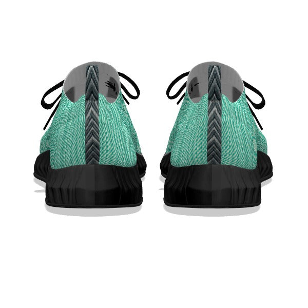 Aquamarine Weave - Black Soles